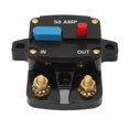 thumbnail image 3 of Audio Fuse Breaker Inverter, Heavy Duty Manual Reset Car Stereo Fuse Holder Wear Resistant Pressure Resistant  For Audio Stereo System 50A, 3 of 8