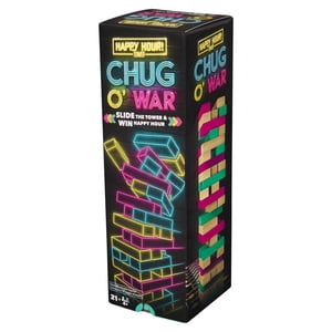 Chug O War Tumbling Tower, Board Game Night, College, Bachelorette Party Game, Happy Hour Game, Friendsgiving Game, for Ages 21+
