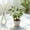 Green Size C W6, variant on ZZkhGO Artificial Bonsai Tree, Plastic Green Potted for Indoor Decor, Fake Riches Tree Ornament with Miniature Leaves for Home Office Shelf, Green
