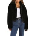 thumbnail image 2 of Faithtur Women Winter Jacket Zipper Up Fluffy Fleece Long Sleeve Coat, 2 of 8