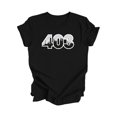 thumbnail image 1 of 403 Calgary Alberta Canada Code Régional Skyline de la Ville Cadeau - T-Shirt Unisexe - Inspired X, 1 of 1