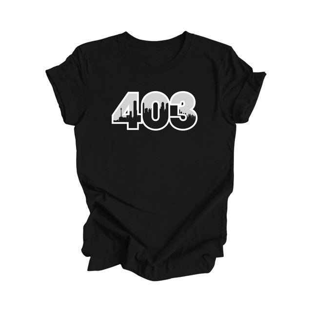 403 Calgary Alberta Canada Code Régional Skyline de la Ville Cadeau - T-Shirt Unisexe - Inspired X