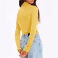 thumbnail image 3 of Diufon Womens Turtleneck Long Sleeve Tops Fall Fashion Basic Thermal Shirts Solid Color Slim Underwear, 3 of 8