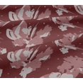 thumbnail image 4 of oneOone Cotton Jersey Maroon Fabric Florals Sewing Material Print Fabric By The Yard 58 Inch Wide-AAC, 4 of 4