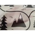 thumbnail image 5 of oneOone Cotton Poplin Dusty Gray Fabric Mountain Pattern Craft Projects Decor Fabric Printed By The Yard 42 Inch Wide, 5 of 5