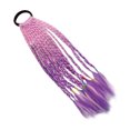 thumbnail image 2 of RKSTN Wigs Human Hair Color Braid Ponytail Wig Three-strand Braid Short Gradient Dirty Braid Glueless Wigs, 2 of 2