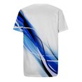 thumbnail image 4 of cllios Chemises pour Hommes 2024 Tendance T-Shirt à Col Rond Imprimé Illusion d'Optique 3D Été Décontracté Manches Courtes Hauts à Imprimé Graphique Cool Musculation Entraînement Athlétisme Tee Bleu m, 4 of 4