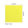 thumbnail image 2 of Unique Bargains 25 Sheets 8x8 Inch Origami Paper Double Sided Fluorescent Yellow Square Sheet for Art Craft Project, Beginners, 2 of 5