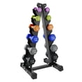 thumbnail image 1 of HolaHatha 3, 5, 8, 10, 12 & 15 Pound Neoprene Dumbbell Weight Set with Rack, 1 of 7