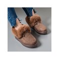 thumbnail image 4 of MAWCLOS Mocassins pour Femmes Bout Rond Doublés en Peluche Antidérapants à Enfiler pour Conduite Marron 8.5, 4 of 6
