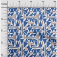 thumbnail image 1 of oneOone Georgette Viscose Fabric Triangle & Line Geometric Decor Fabric Printed BTY 42 Inch Wide, 1 of 4