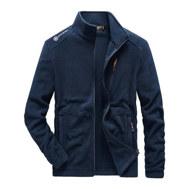 OmicGot Winter Fleece Jacket Men Military Windproof Tactical Coats Men Solid Color Zipper Army Combat Jackets