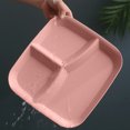 thumbnail image 4 of Divided Plates For Adults 10 Inch Plastic Reusable Dinner Plate With 3 Sections For Portion Control Picnic Camping And Family Meals, 4 of 6