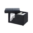 thumbnail image 2 of Convenience Concepts R8-160 Designs4Comfort Pouf d'Appoint avec Espace de Rangement, Noir, 2 of 6