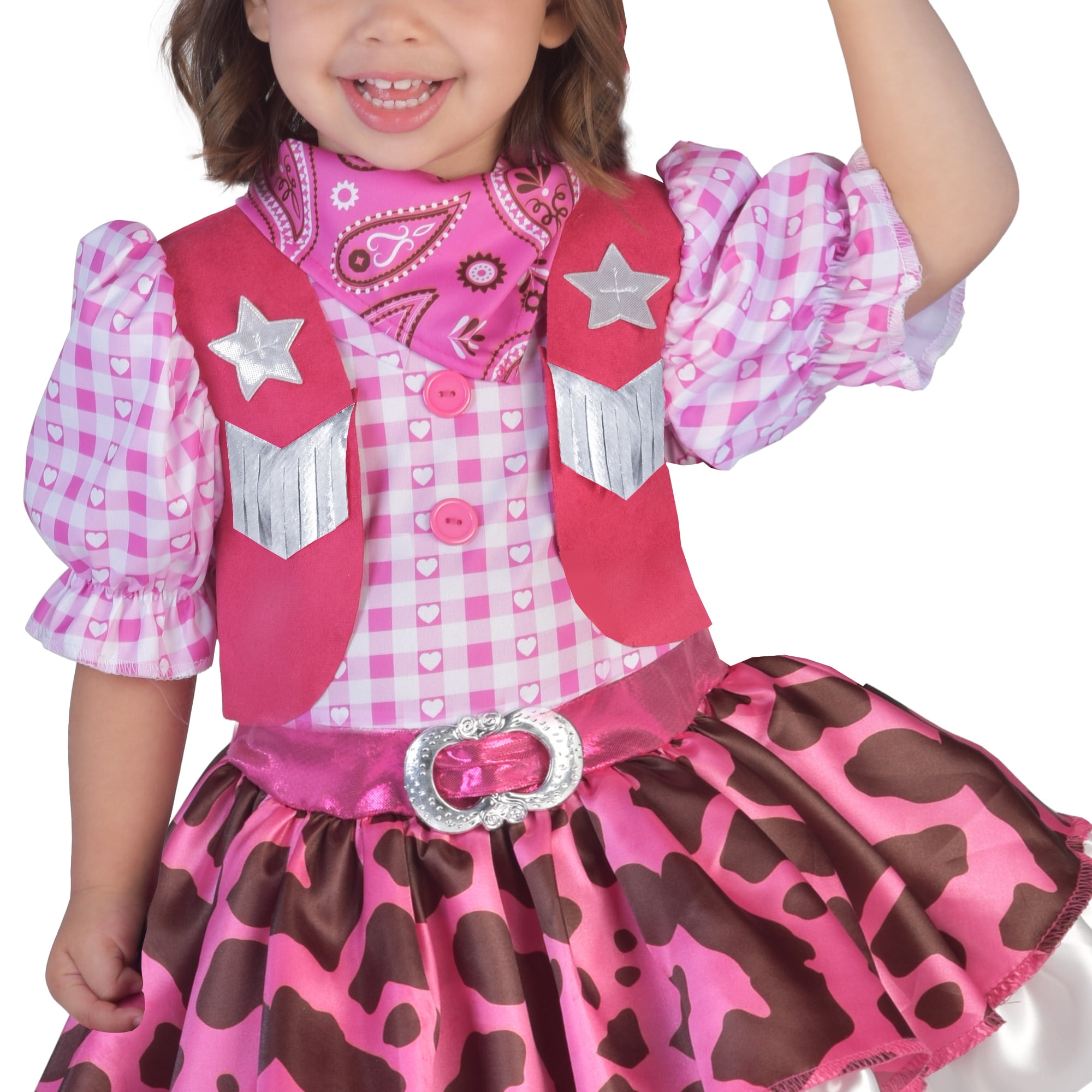 Costume d'Halloween pour enfant Petite Cow-girl Mignonne, Taille 3-4T