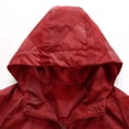 thumbnail image 4 of Pisexur Veste Coupe-Vent pour Homme, Décontractée, Coupe Ample, à Manches Longues, à Capuche Zippée, Veste de Randonnée pour Homme, Imperméable, Vestes Grande Taille pour Homme, 4 of 8