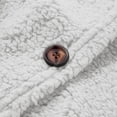 thumbnail image 3 of Women's Casual Plus Size Cardigan Coat with Pockets and Button Front for Outdoor Comfort, 3 of 6