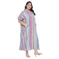 thumbnail image 4 of Oussum Robe Caftans pour Femme Grande Taille Imprimée Longue Maxi à Boutons Robes Caftan, 4 of 7