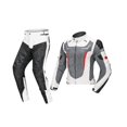 thumbnail image 3 of Veste de Moto Imperméable Pantalon Combinaison de Course Maille Respirante Armure Protection Blanc TTTG, 3 of 8