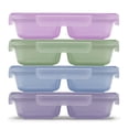 thumbnail image 3 of Ello Snap & Nest 8-Piece 2-Cup Plastic Snack Container Set, Pastel Horizon, 3 of 7