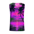 thumbnail image 5 of lSLJS Women Floral Printing Tank Round-Neck Sleeveless Block Tunic Tee Tops, Womens Tank Tops, 5 of 5