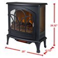 thumbnail image 2 of Muskoka 25 Inch Curved Front Panoramic Stove Glass Front - Black EST-425T-10, 2 of 5