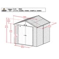 thumbnail image 3 of Arrow Select 8 x 8 x 8 ft Blue Shed, 3 of 6