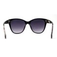 thumbnail image 2 of Timeless Classic Slick Oversize Cat Eye Mod Chic Plastic Sunglasses Black Flower Smoke, 2 of 4