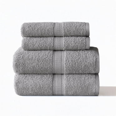 Mainstays 4pk Bundle Set - 2 Hand Towels, 2 Bath Towels