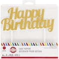 thumbnail image 1 of Cake Top HBD Gold Glt, 1 of 2