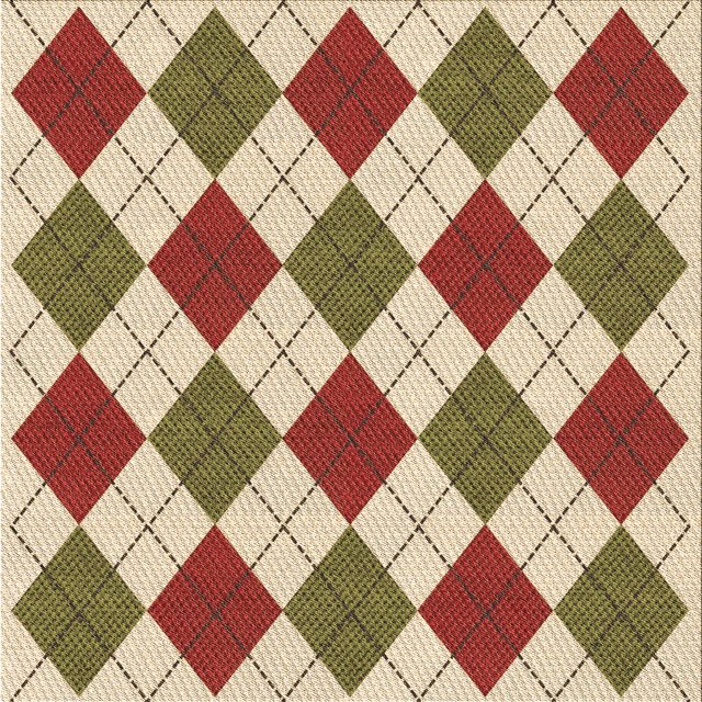 Ahgly Company Machine Washable Indoor Square Transitional Mahogany Brown Area Rugs, 8' Square