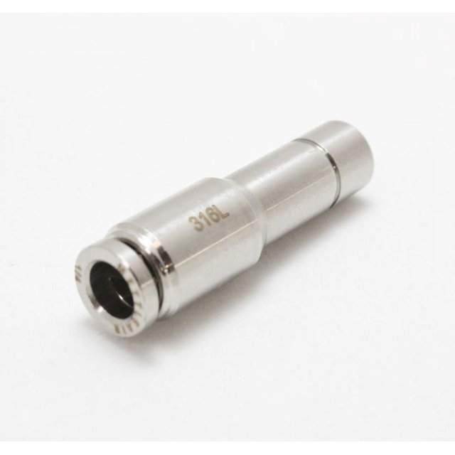316L Stainless Steel Push To Connect Plug-In REDUCER 3/8" - 5/16" OD (PACK OF TEN) MettleAir