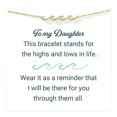 thumbnail image 1 of 1 Gold Set With Blue Diamond Ladies Family Simple BraceletThe Best Gift for A Loved One, 1 of 8