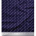 thumbnail image 1 of Soimoi Moss Georgette Fabric Floral Block Print Sewing Fabric Yard 42 Inch Wide, 1 of 3