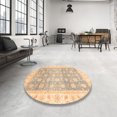 thumbnail image 3 of Ahgly Company Indoor Rectangle Abstract Brown Gold Oriental Area Rugs, 6' x 9', 3 of 6