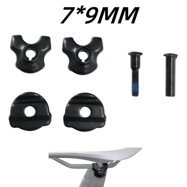 Bike Seatpost Clamp for Carbon Saddle Rails 7x9/7x7mm Bicycle Oval/Round Clip