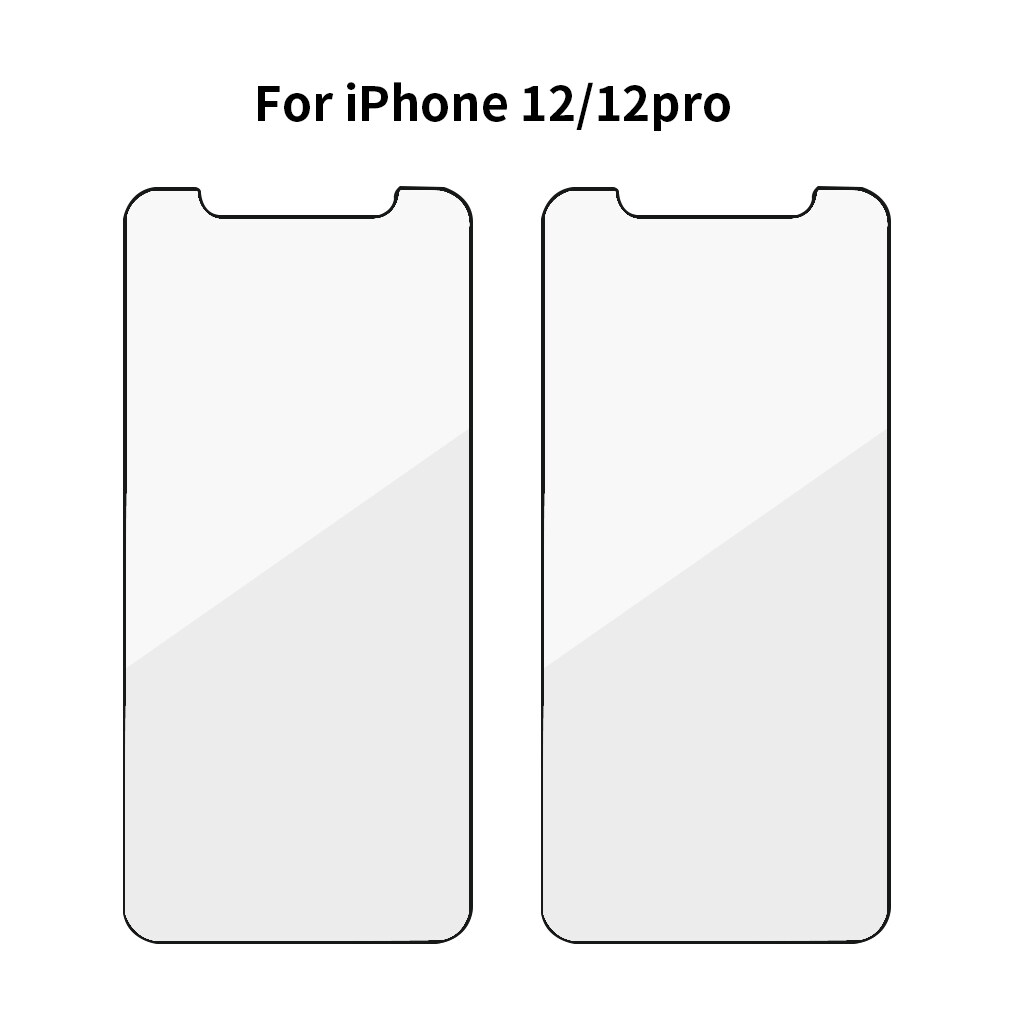 Mobile Phone Screen Protective Cover Cell Phone Screen Tempered Glass Protector Film for iPhone 12/12 Pro