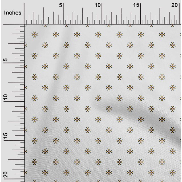 oneOone Polyester Lycra Dark Teal Green Fabric Diamond Shape Small Craft Projects Decor Fabric Printed By The Yard 56 Inch Wide
