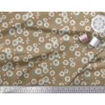 thumbnail image 3 of Soimoi Polyester Crepe Fabric Leaves & Aster Floral Printed Fabric 1 Yard 52 Inch Wide, 3 of 3
