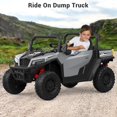 thumbnail image 2 of Ourlova 24V Ride-On Dump Truck, 24V Electric Car with Remote Control, Electric Dump Bed, Extra Shovel, Tractor Style, Music Player, Key Start, 2 of 8