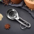 thumbnail image 4 of Yhmxh Spoons Kitchen Gadgets Kitchen Essentials Stainless Steel Measuring Spoon 5-piece Set-kitchen Baking Measuring Spoon-household Coffee Milk Powder Weighing Spoon Kitchen Accessories, 4 of 8