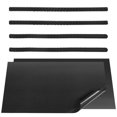 thumbnail image 1 of 4 Pcs Black Oven Shelf Silicone Rack Guard + 2 Pcs Non Stick Oven Liners Mat for Keeping Oven Clean and Protecting, 1 of 9