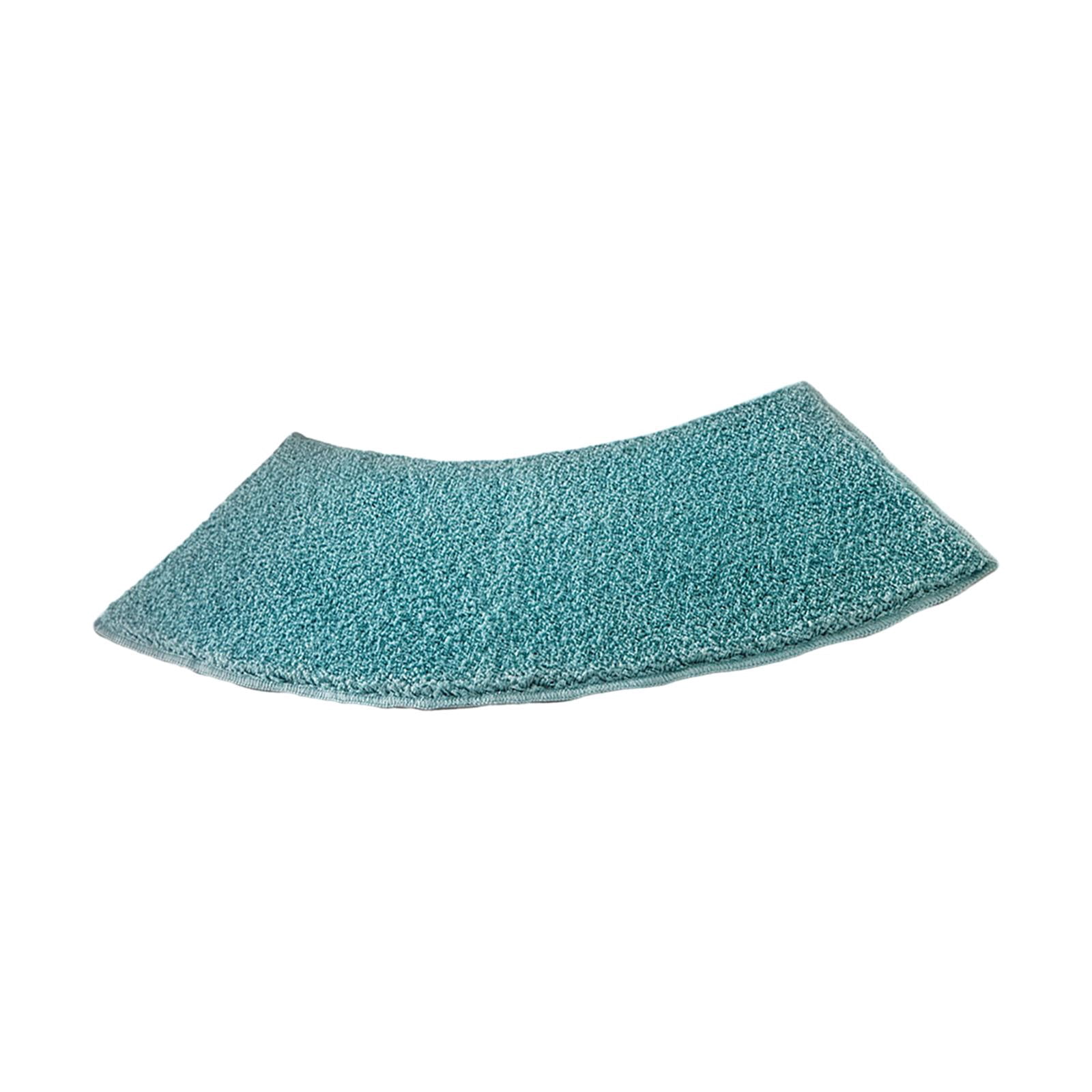 Tapis de Bain Courbé Tapis de Douche Courbé pour Buanderie Douche Salon Bleu