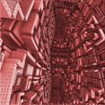 thumbnail image 1 of Ahgly Company Machine Washable Indoor Square Transitional Dark Red Area Rugs, 7' Square, 1 of 7