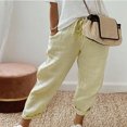 thumbnail image 2 of Birdeem Pantalons Décontractés Droits Imprimés Mode Été pour Femmes, 2 of 5