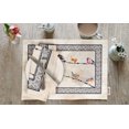 thumbnail image 2 of Vargottam Napperons - Napperon pour Table à Manger, Ensemble de 4 - Serviette en Coton Imprimée et Réversible - Napperons d'Intérieur pour Table de Maison et de Cuisine - Oiseau (Beige), 2 of 5