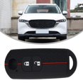 thumbnail image 1 of 1pcs Housse de Clé de Voiture (Clé Non Incluse) Adaptée pour Clé Mazda Étui en Silicone Porte-Clés Protection Clé 2 Boutons Intérieur de Voiture, 1 of 11