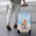 thumbnail image 4 of Travel Luggage Cover Suitcase Protector Fits 18-32 Inch Luggage Wheel Covers Patterned Travel Related Items Flower Luggage Protector Elastic Luggage Anti-scratch Suitcase Cover L, 4 of 5