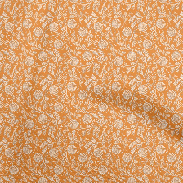oneOone Cotton Poplin Yellow Fabric Asian Block Craft Projects Decor Fabric Printed By The Yard 56 Inch Wide