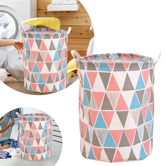 Hearth & Gear Patterned Linen Laundry Hamper Without Lid Large Open Top Stylish And Breathable Fabric For Bedroom Or Bathroom Easy And Durable Design Laundry Clean And Laundry Rolling Laundry with